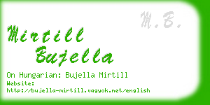 mirtill bujella business card